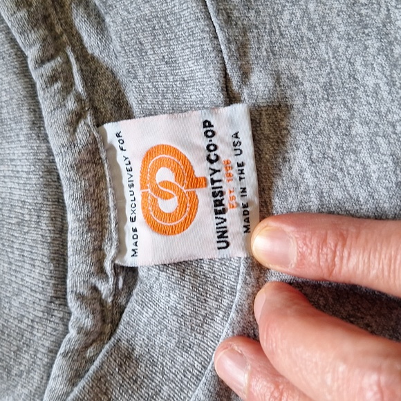 Single stitch 80s 90s UT longhorns gray logo t-shirt Cotton Exchange tag USA - Picture 2 of 11